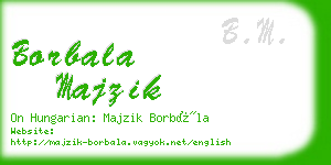 borbala majzik business card